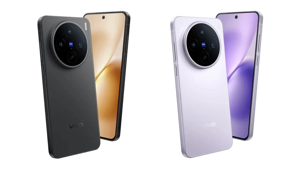 Vivo X200T Seaside Lilac, Stellar Black