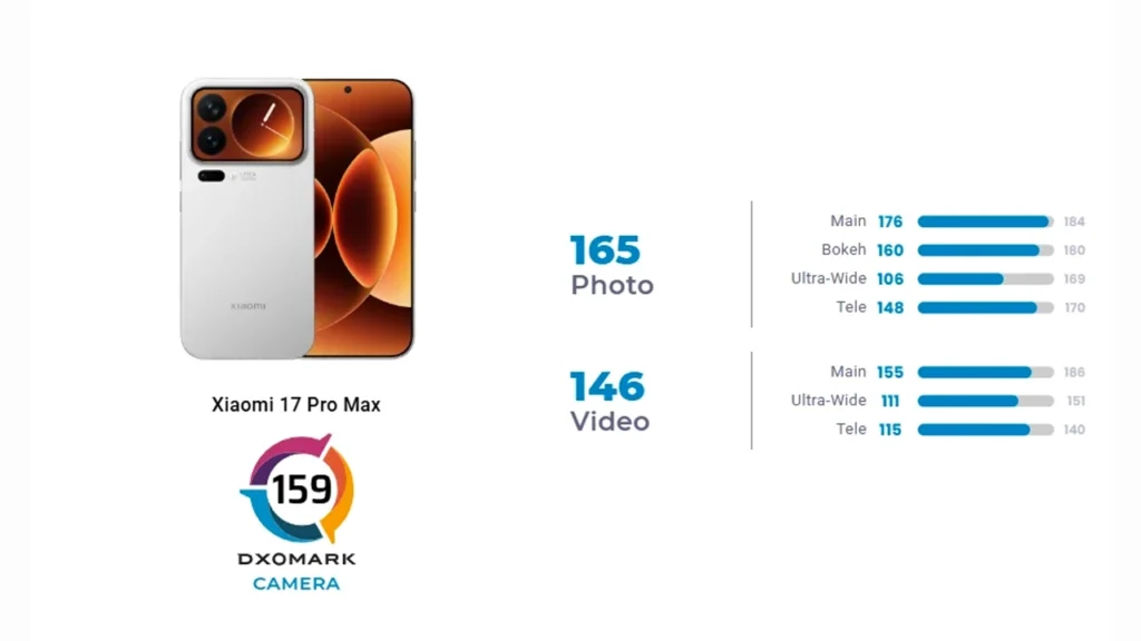 Xiaomi 17 Pro Max DXOMARK performance