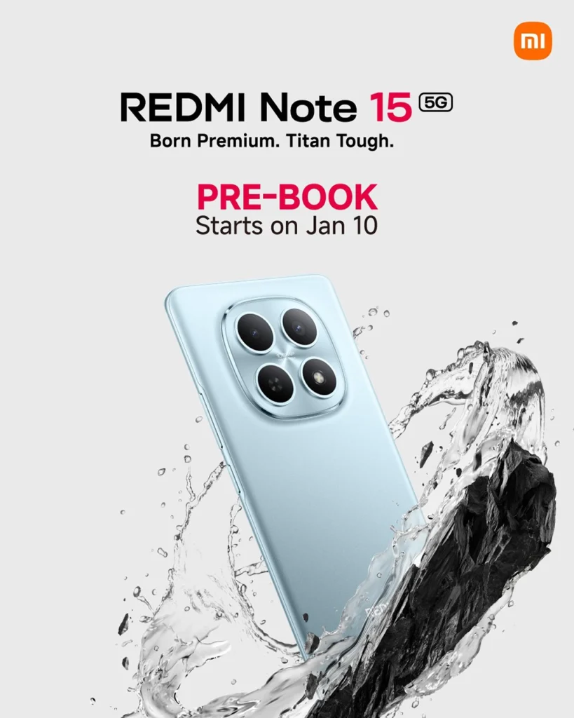 Xiaomi Redmi Note 15 5G Pre-book