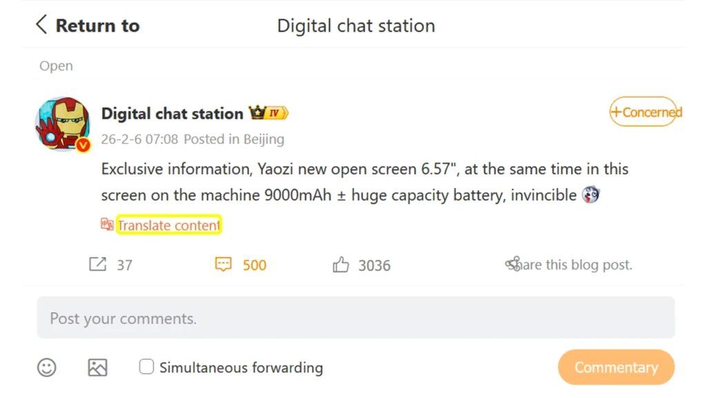 Honor 600 Display and battery details leaked