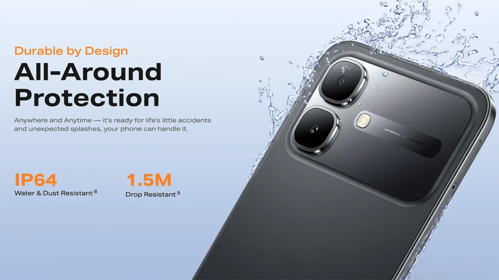 Infinix Smart 20 4G IP64 with 1.5M Drop Resistant