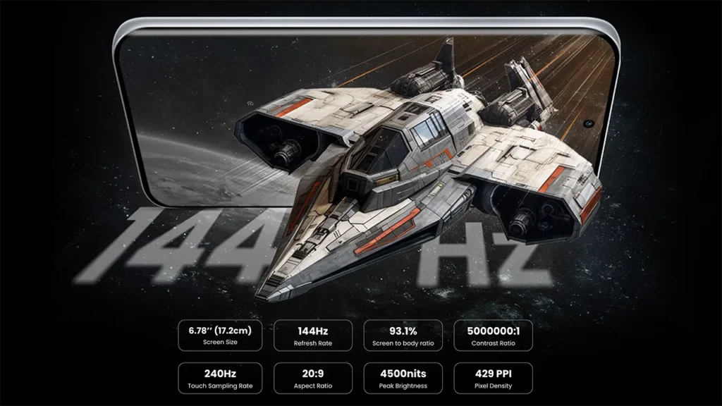 Tecno POVA Curve 2 5G Curved AMOLED Display