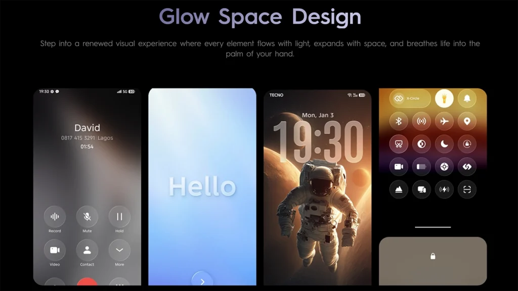 Tecno POVA Curve 2 5G Glow Space Design