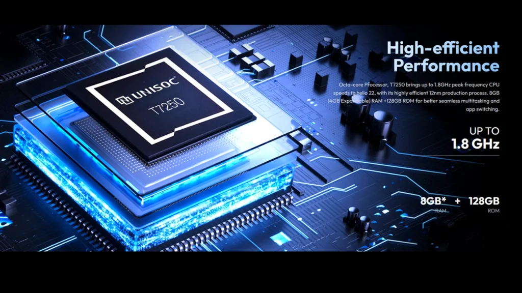Helio 22 Unisoc T7250 Octoa-core processor