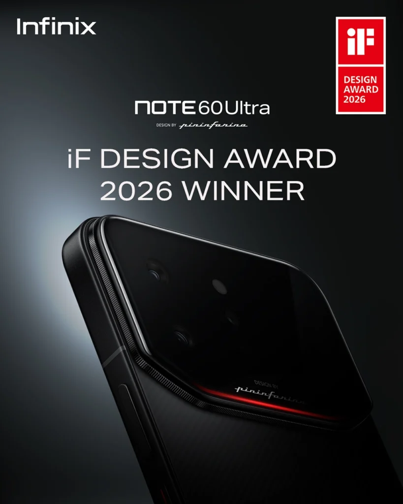 Infinix Note 60 Ultra iF Design Award 2026 Winner