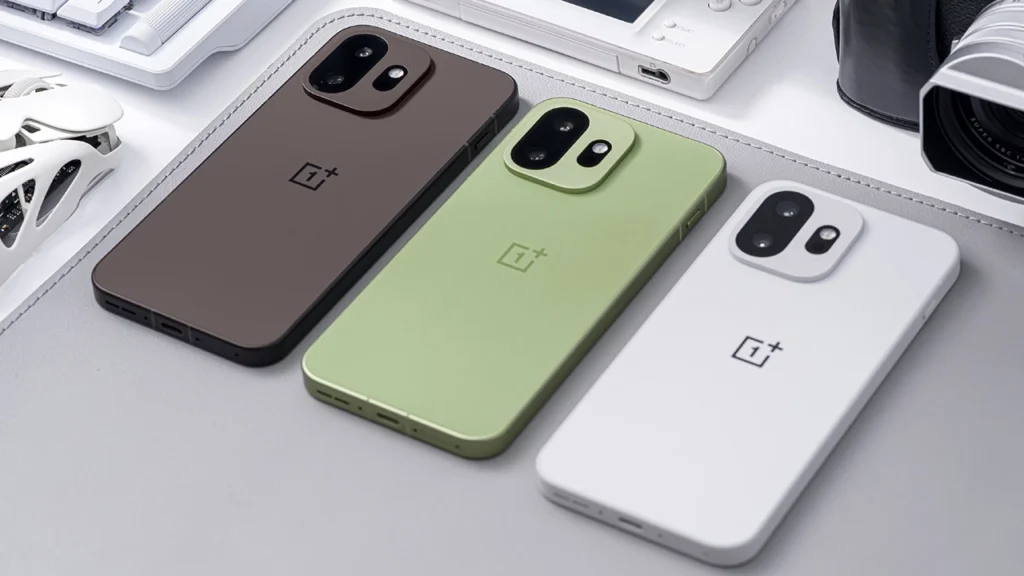 OnePlus 15T Black, Green and White