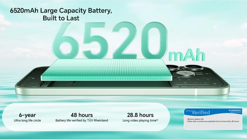 Honor 600 Lite 6520mAh battery