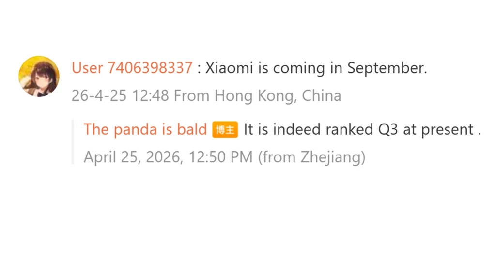 Xiaomi Mix Fold5 launch timeline tipped