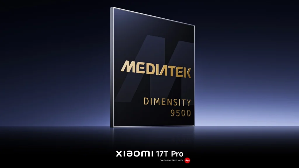 MediaTek Dimensity 9500 SoC on the Xiaomi 17T Pro