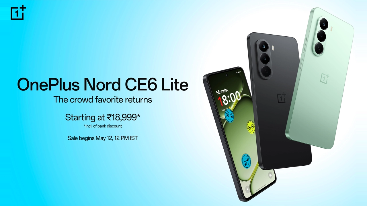 OnePlus Nord CE6 Lite launched with Dimensity 7400 Apex and 7,000mAh battery
