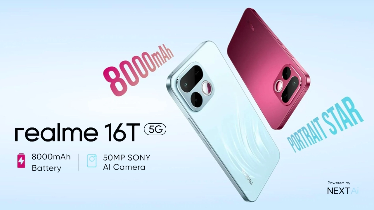 Realme 16T launches with 8,000mAh battery, Dimensity 6300 and 144Hz LCD