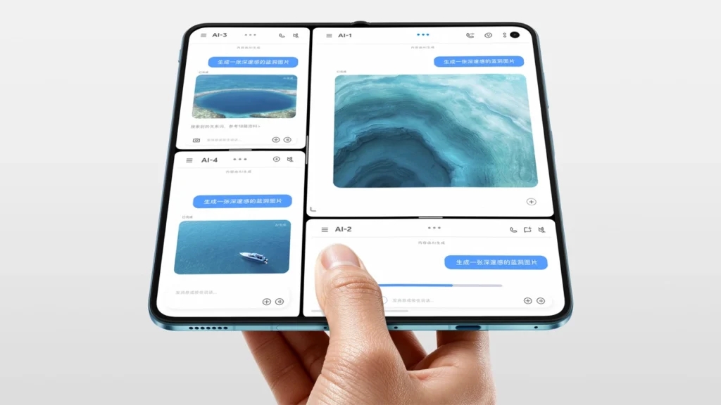 Interactive OS support in the Vivo X Fold6