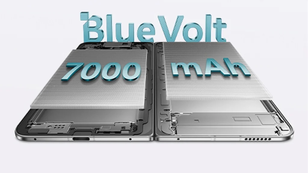 Largest ever 7,000mAh battery in a foldable smartphone battery