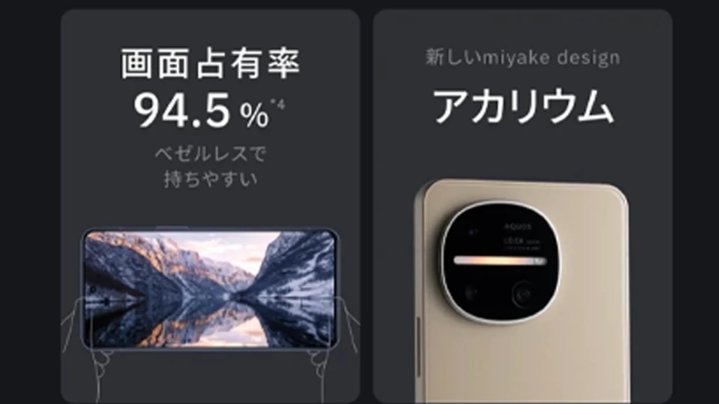 Sharp AQUOS R11 design