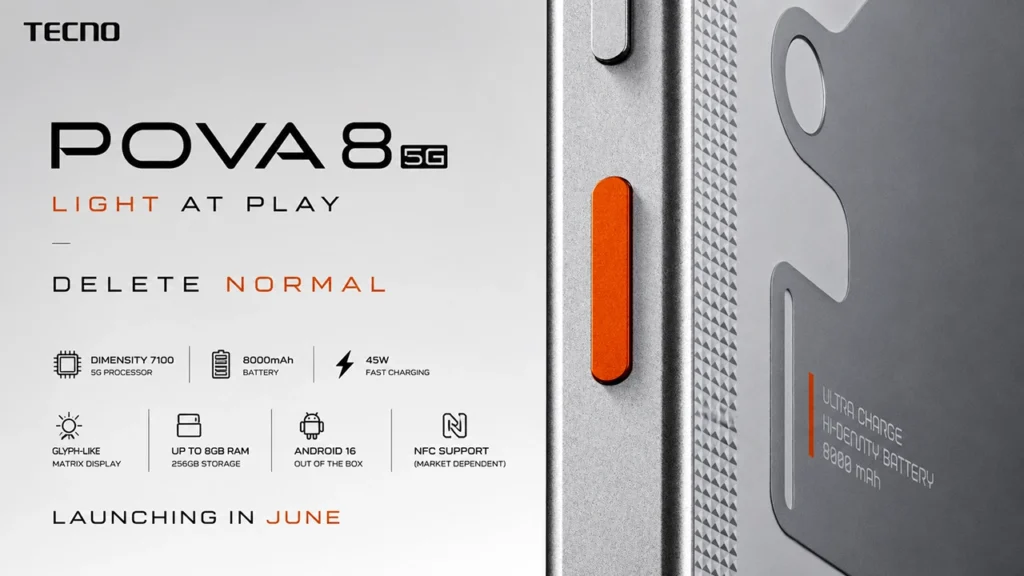 TECNO Pova 8 5G Expected Launch