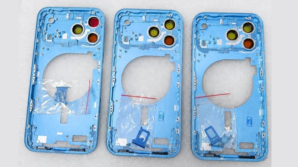 iPhone 18 Pro Max frame in Light Blue color