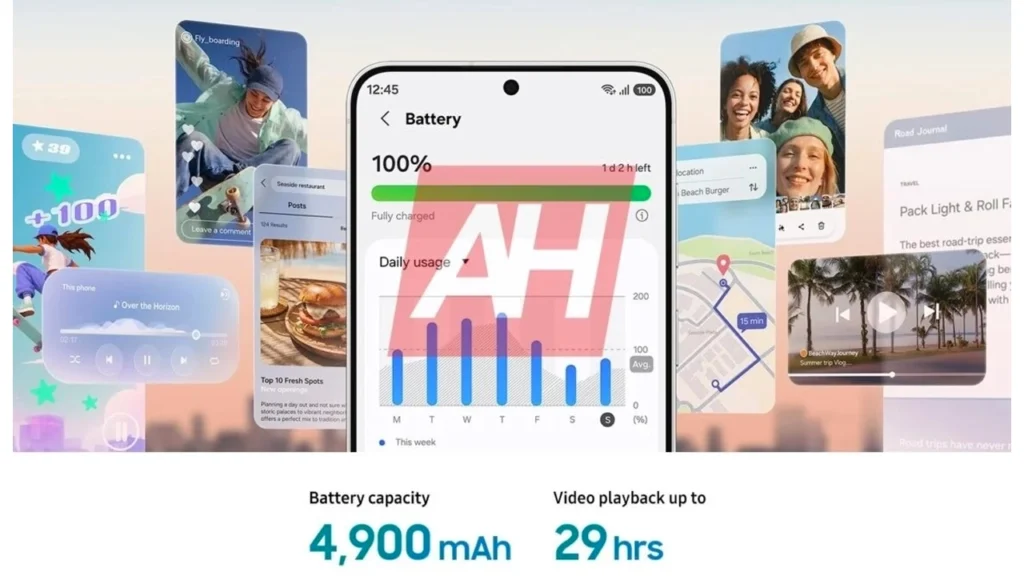 Galaxy S26 FE promotional image leaked with 4,900mAh battery