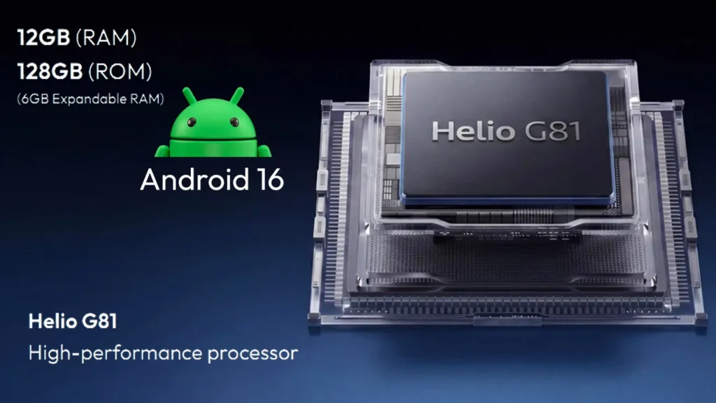 Helio 62 smooth performance with Helio G81 Octa-core processor