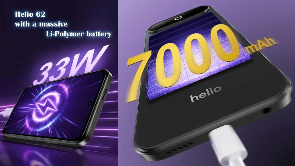 Helio 62 with a massive 7,00mAh battery