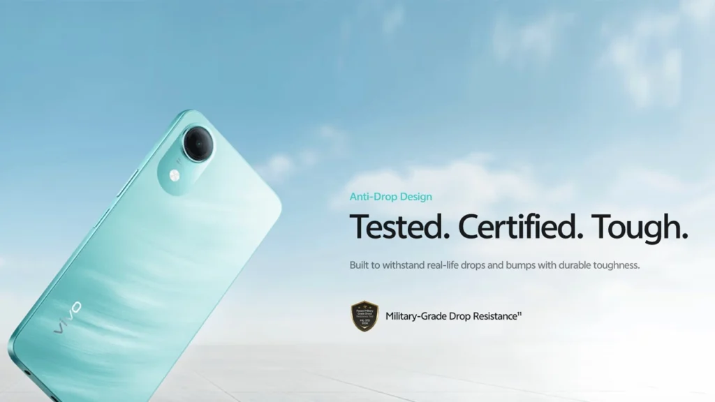 Military Grade Drop resistance in the Vivo Y05e
