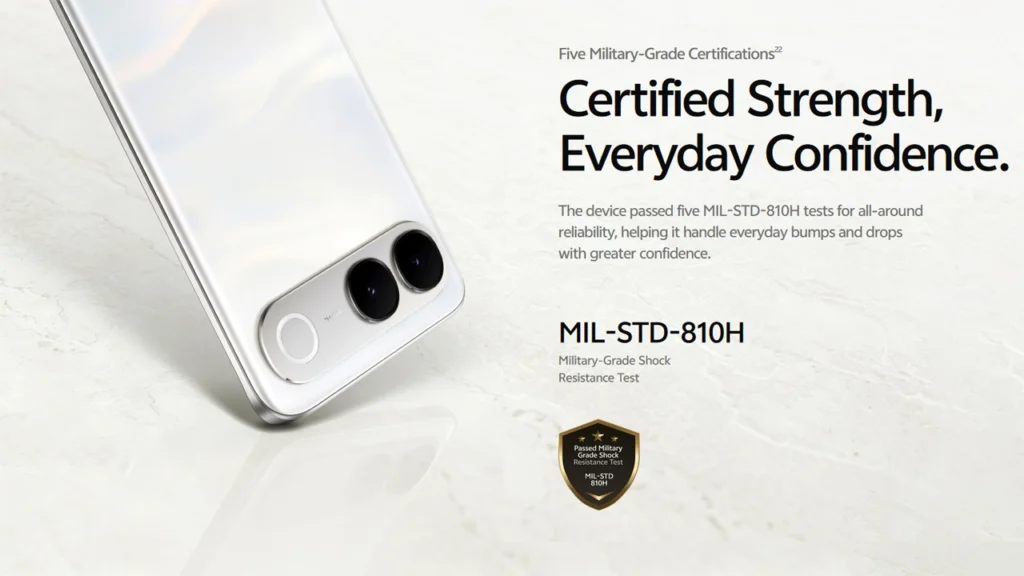 Military Grade Shock Resistance in the vivo V80 Lite 5G