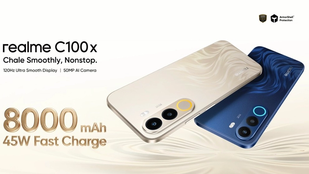 Realme C100x launches in Bangladesh with an 8,000mAh battery and 120Hz display