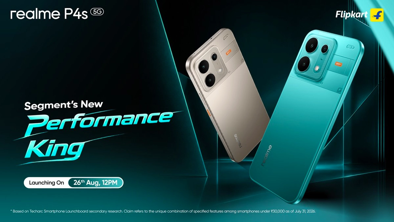 Realme P4s to launch next week with 8,000mAh battery and 144Hz OLED