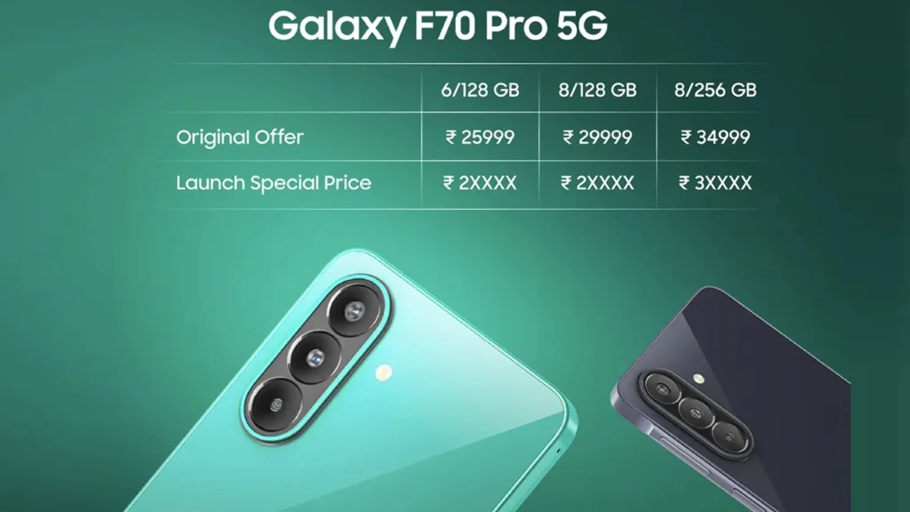 Samsung Galaxy F70 Pro 5G price in India