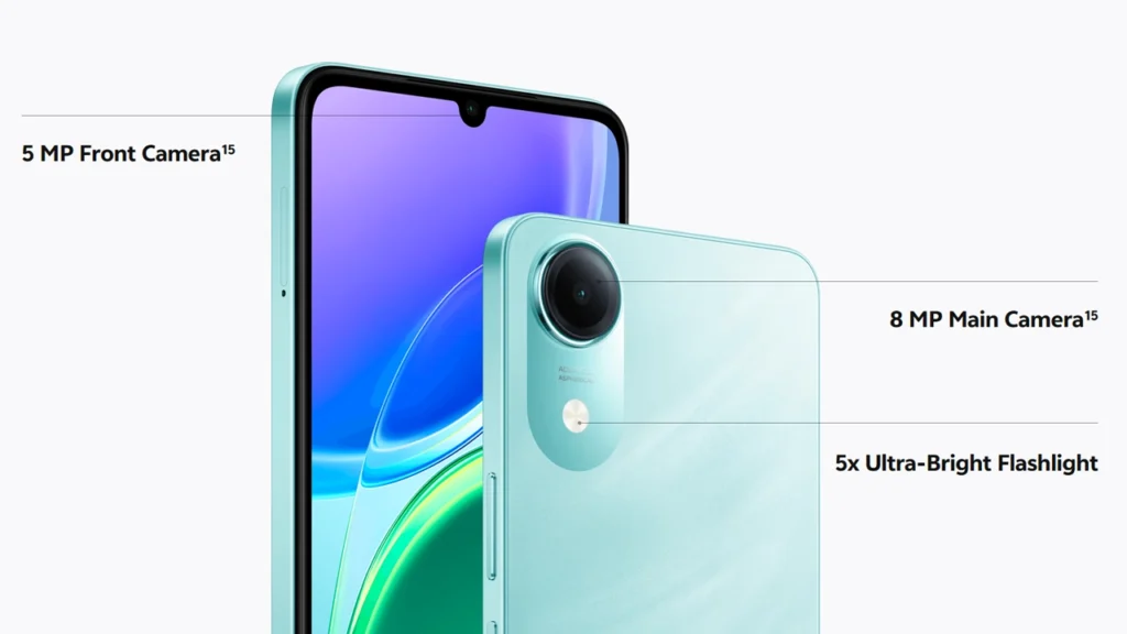 Vivo Y05e camera setup