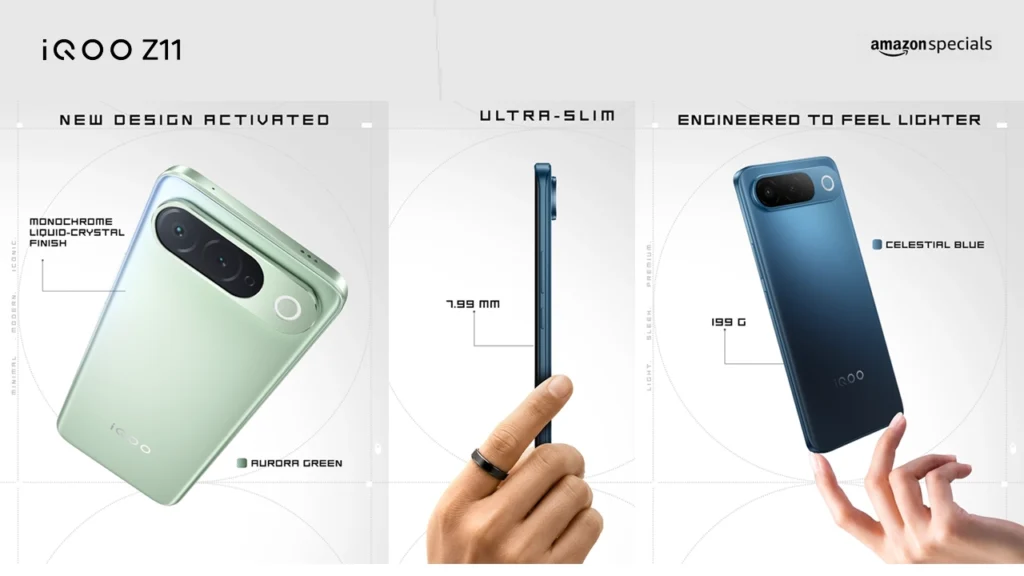 iQOO Z11 design and color options