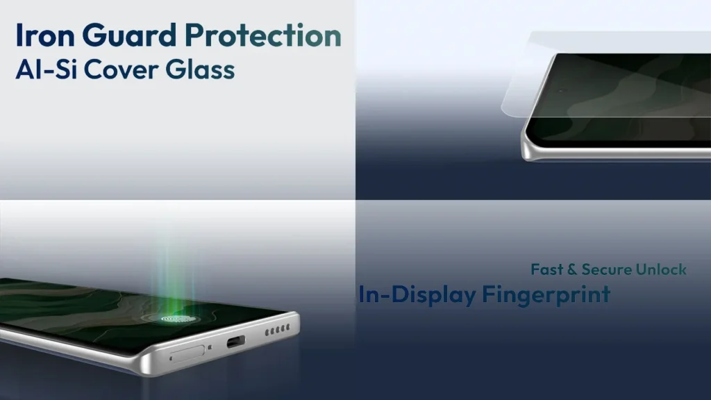 Helio 110 iron guard protection and in-display fingerprint scanner