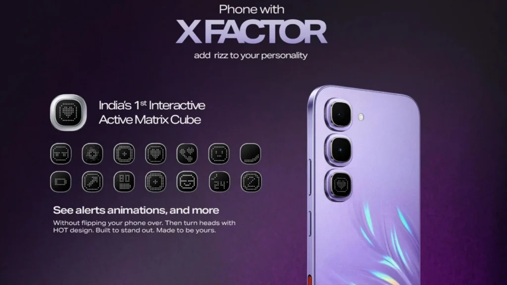 Infinix Hot 70 Pro with India's 1st interactive Active Matrix Cube