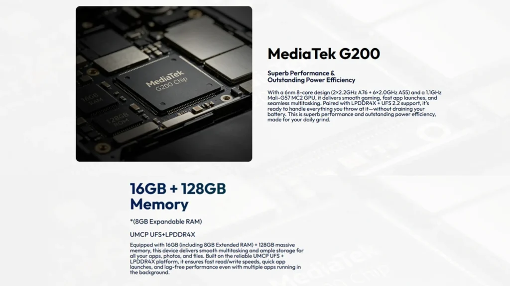Performance features in the Helio 110
