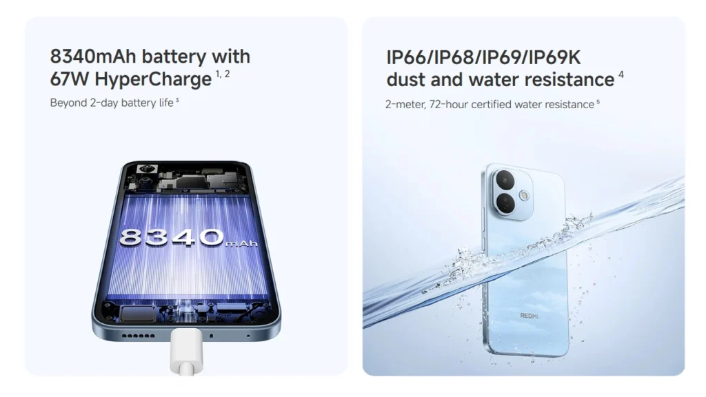 Redmi Note 17 Pro battery and durability