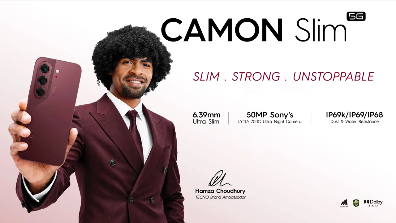 Tecno Camon Slim 5G launched in Bangladesh with 144Hz AMOLED and slim design