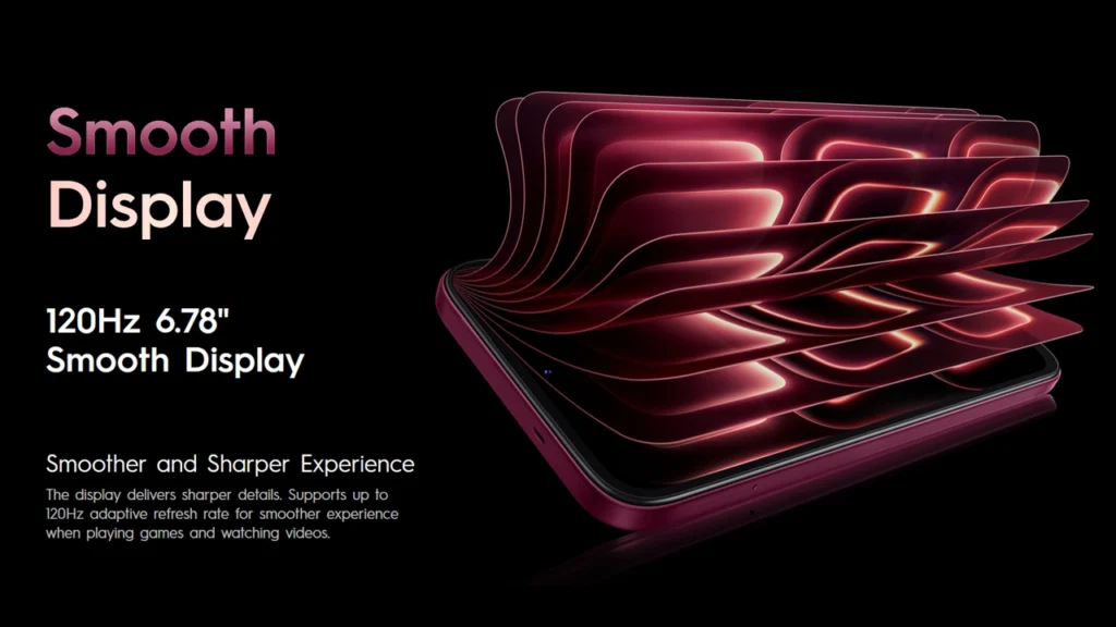 Tecno Spark 50c with 120Hz smooth display