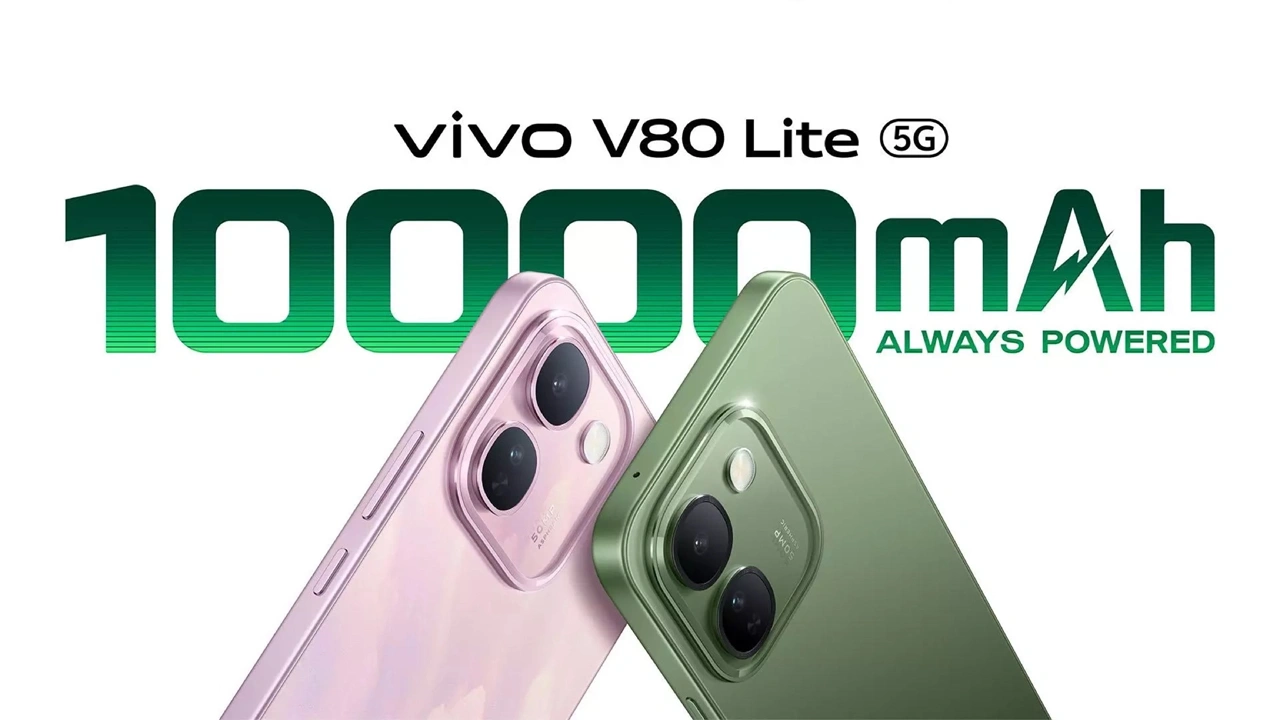 Vivo V80 Lite 5G launches with 10,000mAh battery and 120Hz AMOLED