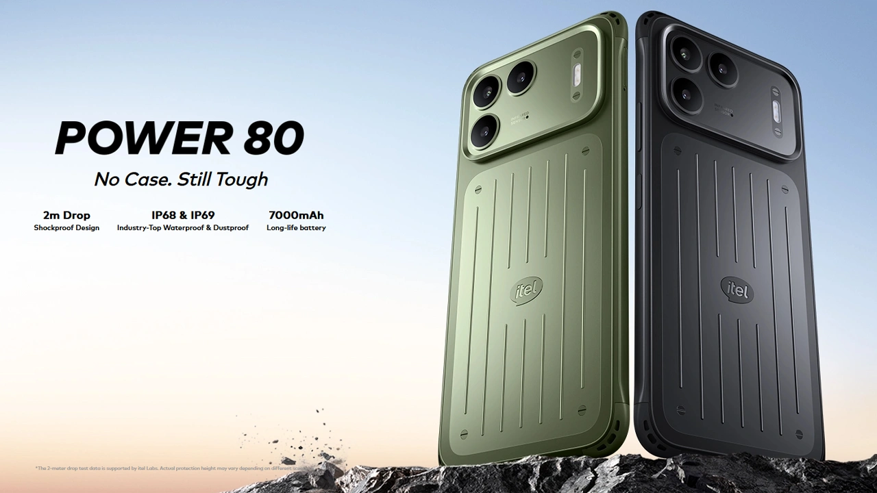 itel Power 80 launched in Bangladesh with 7,000mAh battery, IP68 & IP69 and Military-Grade protection