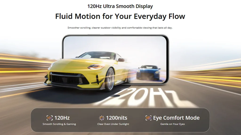 120Hz ultra smooth LCD display