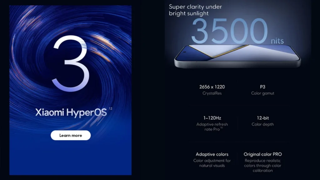 3500nits ultra bright compact display and HyperOS 3 in the Poco X8s