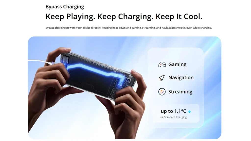 Bypass charging support in the Realme C100