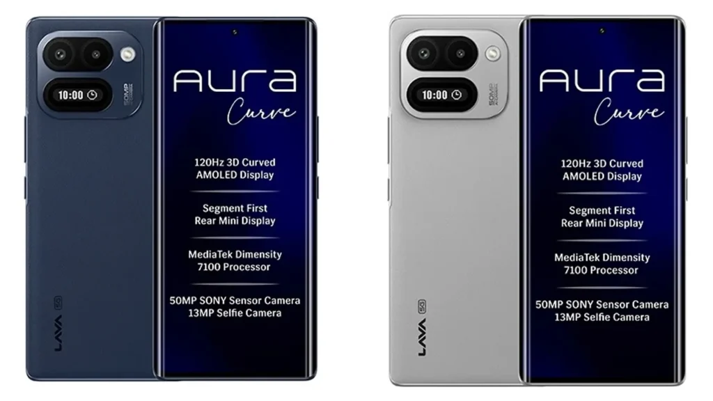Lava Aura Curve 5G color options