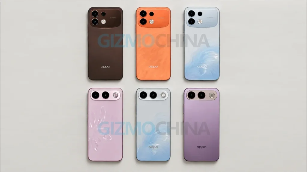 OPPO F35 series design and color options