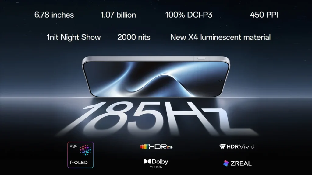 OnePlus 16 with 185Hz BOE OLED display