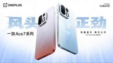 OnePlus Ace 7 series launching on October 29, official images revealed colors and design