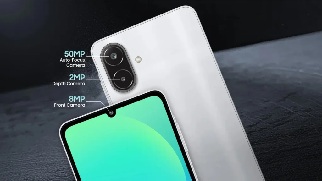 Samsung Galaxy A08, M08, and F08 camera setup