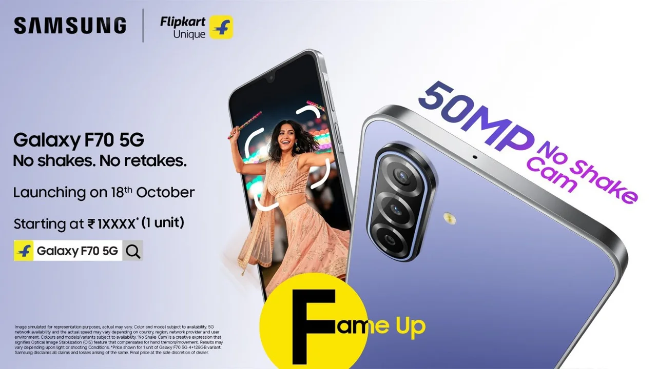 Samsung Galaxy F70 5G launching on October 18, key specs here