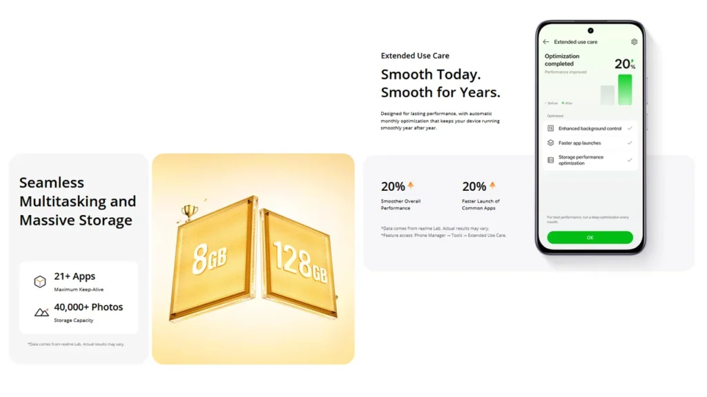 Seamless multitasking and Smooth performance with huge storage