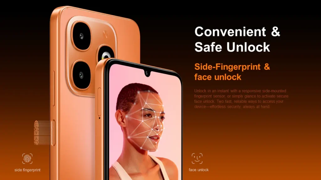 Face Unlock and Fingerprint Sensor
