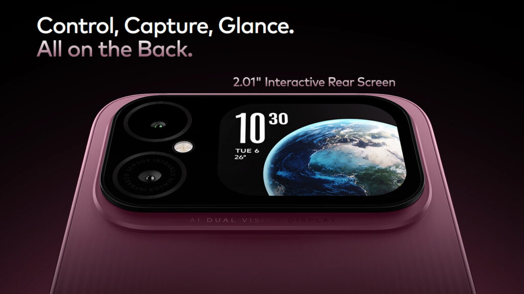 itel A300 Plus 2.01-inch rear screen